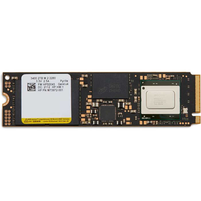 HP PCIe 4x4 NVMe .2 SSD PCI Express 4.0 Neuf - vue 7