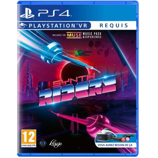 Jeu de rythme VR Synth Riders PS4 Edition physique Pack MUSE Music and Experience