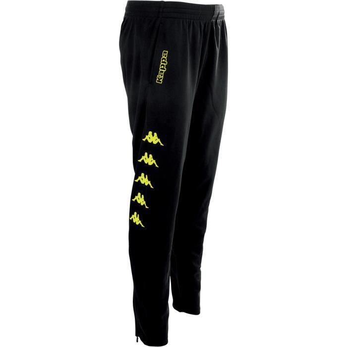 Kappa Jogging Jaune Fluo Pantalon Junior Kappa Pagino Noir