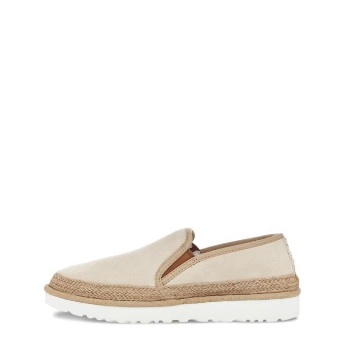 Ugg Espadrille UGG REX ESPADRILLE - Homme - Daim-Nubuck - Blanc