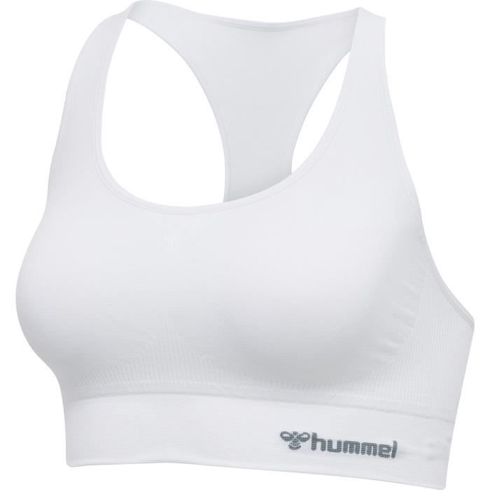 Brassière femme Hummel hmltif - blanc - S - Tissu extensible avec technologie BEECOOL® Brassière femme Hummel hmltif - blanc - S - Tissu extensible avec technologie BEECOOL®