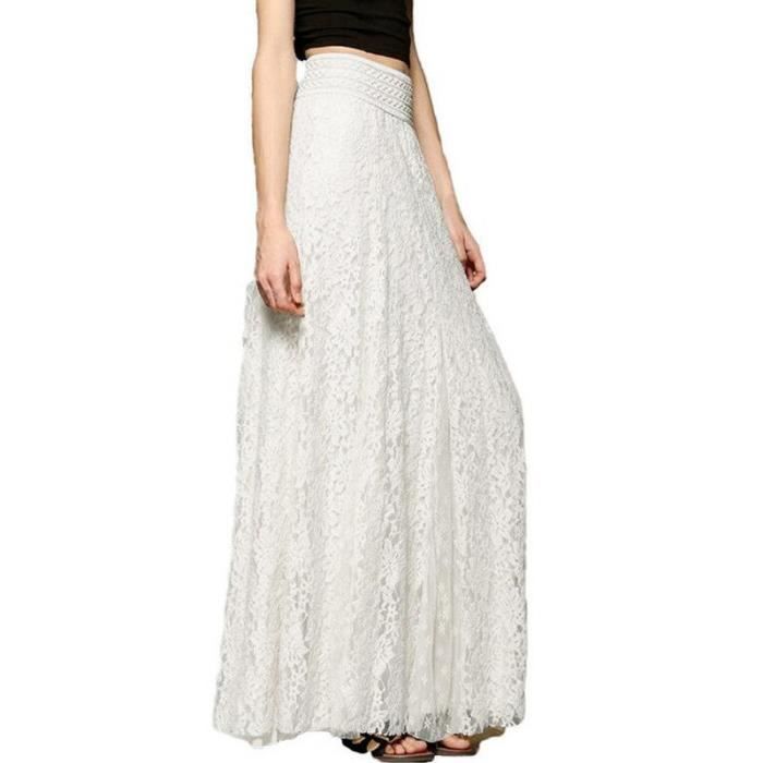 jupe maxi blanche