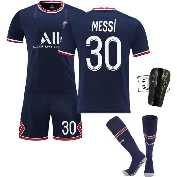 Equipe Football T-Shirt N°30 Maillot Messi21-22 Paris Domicile Maillots Football Maillot Foot T-Shirt en Jersey D'EntraîNement pour Hommes Enfant GarçOn Football Maillot VêTements Football