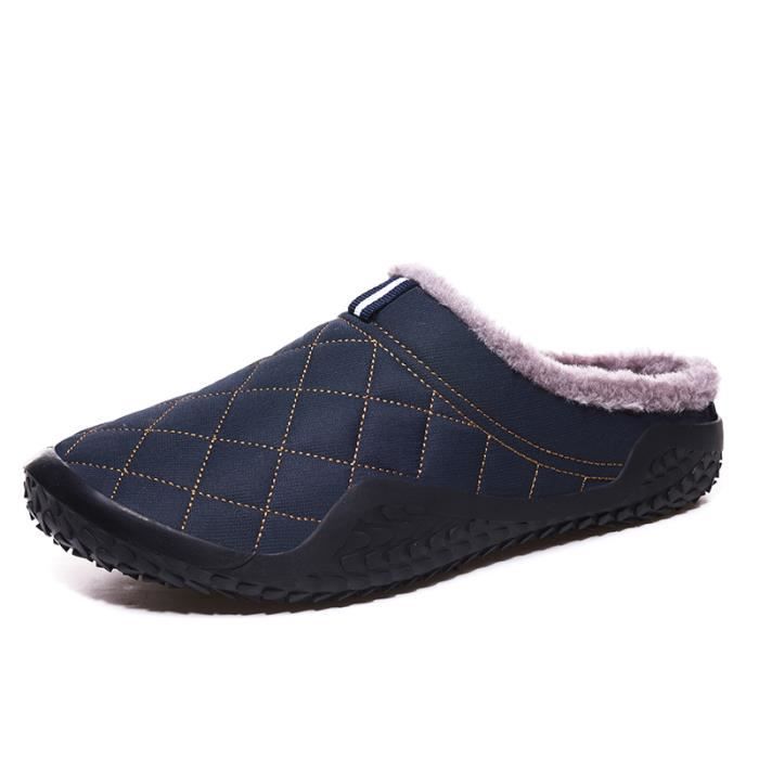 Chaussons D'hiver Chauds Et Confortables Pour Hommes Et Femmes - Semelle Antidérapante - Modèle Montant