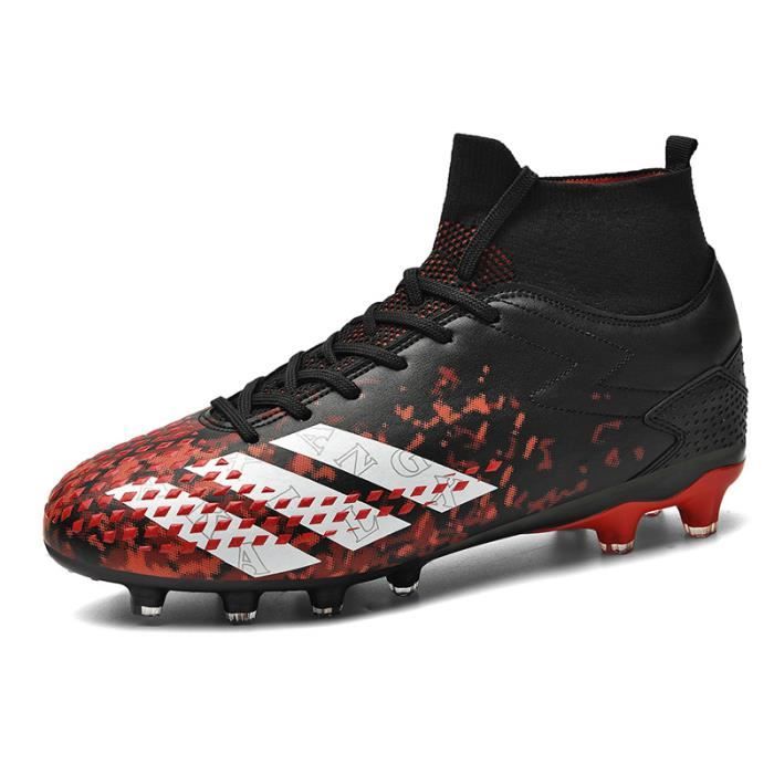 ZGEER Chaussures de Football Homme Crampons Athlétisme - pour Enfant  Adolescents Adulte - rouge - Cdiscount Sport