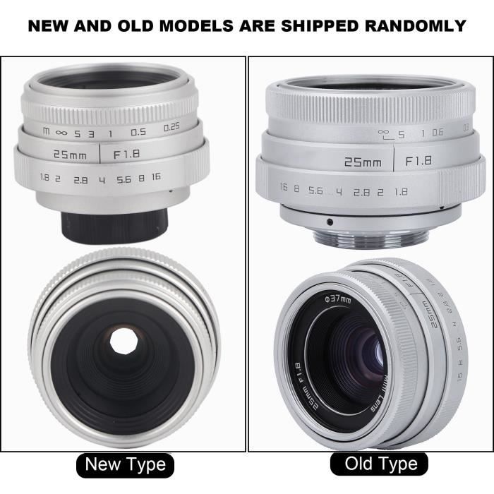 Obiettivo CCTV C-Mount 25mm F1.4 – Alloggiamento In Alluminio, Regolazione Manuale Di Apertura E Messa A Fuoco