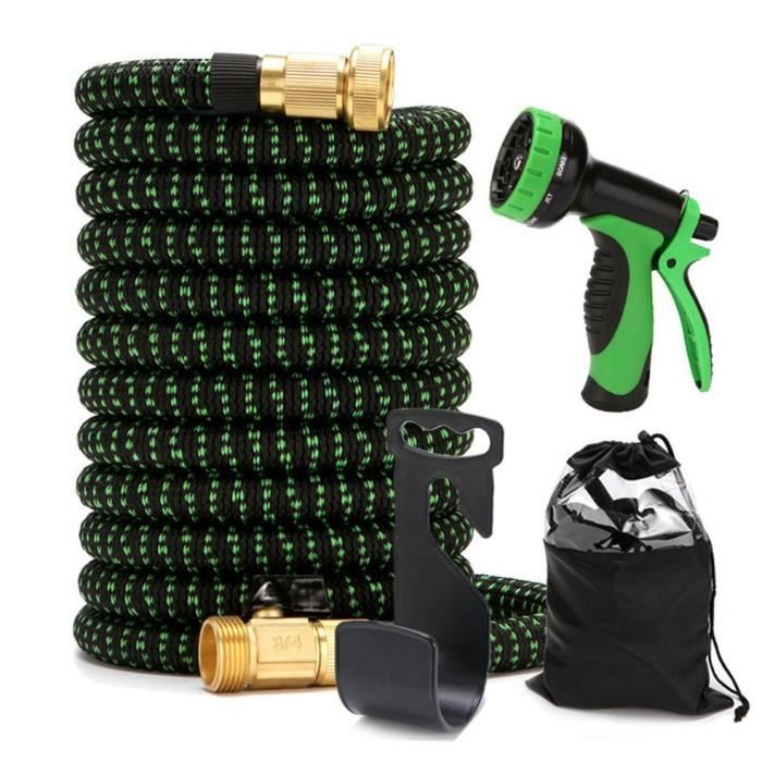 Tuyau D'Arrosage Extensible 30m ULTTY Avec 10 Modes D'Arrosage Et Sac De Rangement