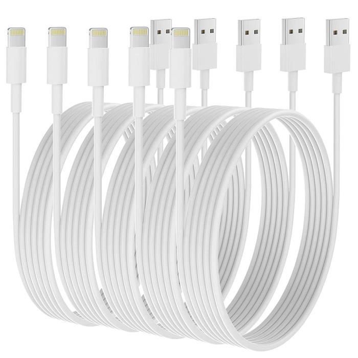 Câble USB pour recharge rapide, 100 pièces, cordon de