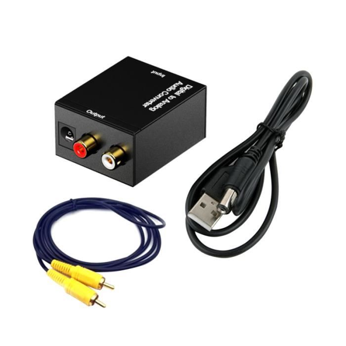 1 ensemble de convertisseur audio coaxial numérique à analogique