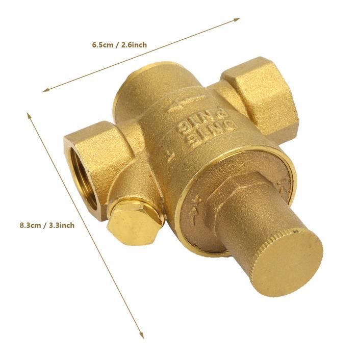 Vanne De Régulation Pression Réglable G3/4 Avec Manomètre - Contrôle Arrosage Jardin & Serre