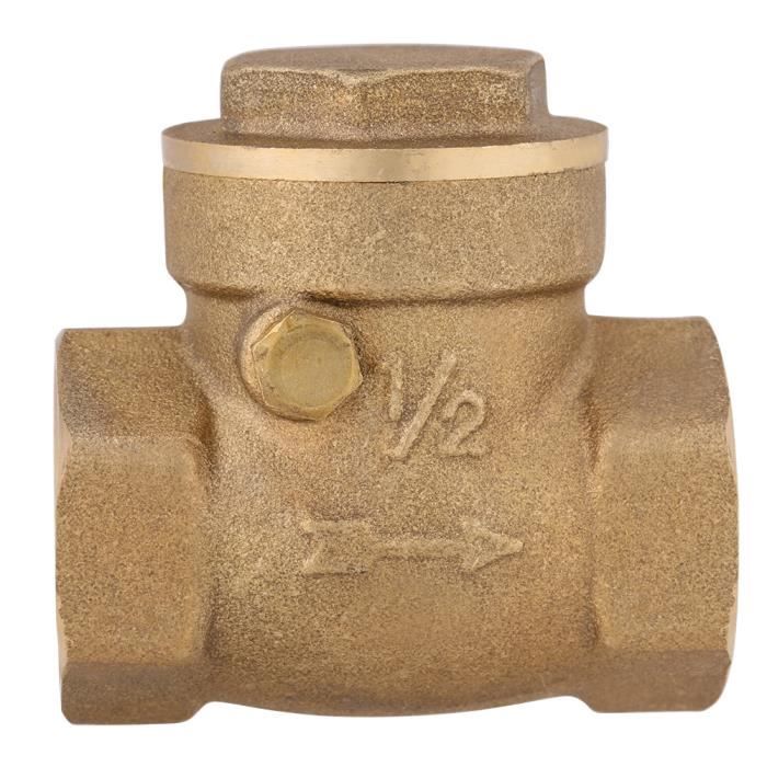 Clapet Anti-Retour Laiton DN50 2 Pouces - Vanne Anti Reflux Eau 232 PSI Filetage Femelle