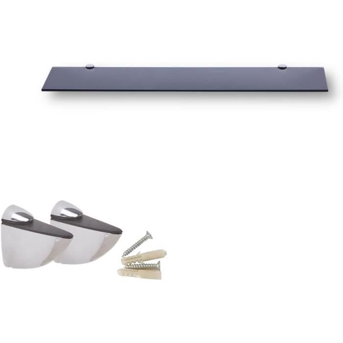 S'AFIELINA Tablette de salle de bain Nylon 6mm verre trempé étagère en verre pour salle de bains