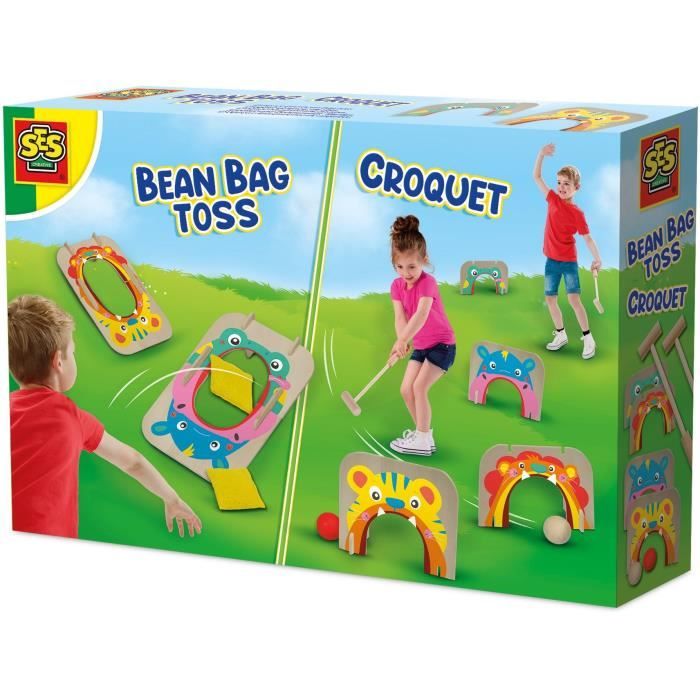 Jeu de croquet et lancer de sacs SES CREATIVE pour enfant - Multicolore - A partir de 4 ans