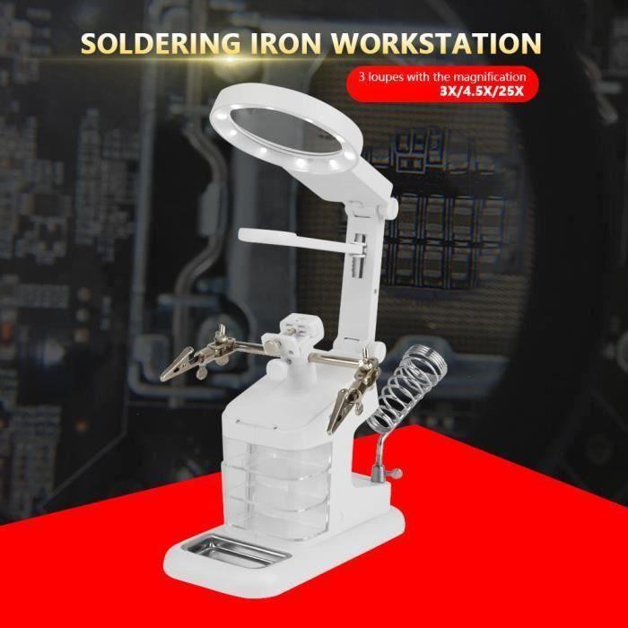 Support Métal Pour Fer à Souder - Base De Sécurité Avec Ressort - Rangement Atelier électronique