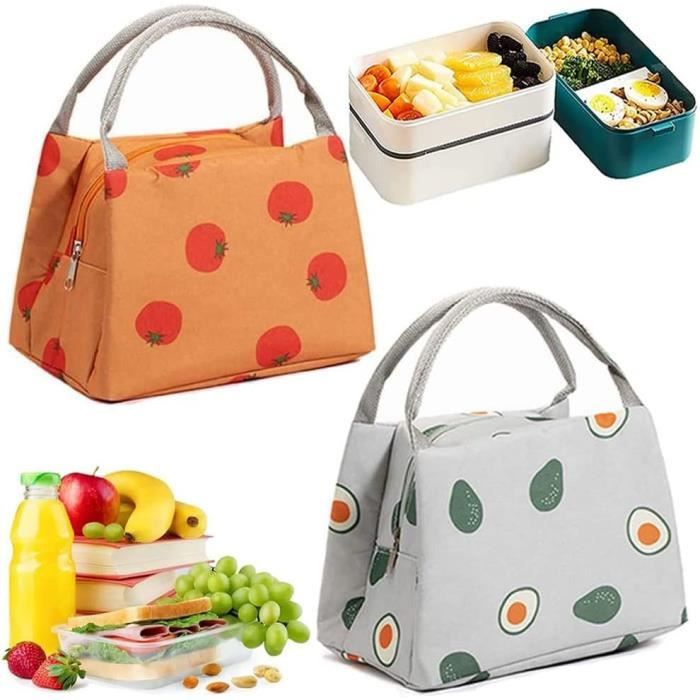 Sacchetti Termici 2 Pezzi - Con Coulisse, Pieghevoli, In Alluminio, Per Pranzo, Scuola, Viaggi - Foto 2