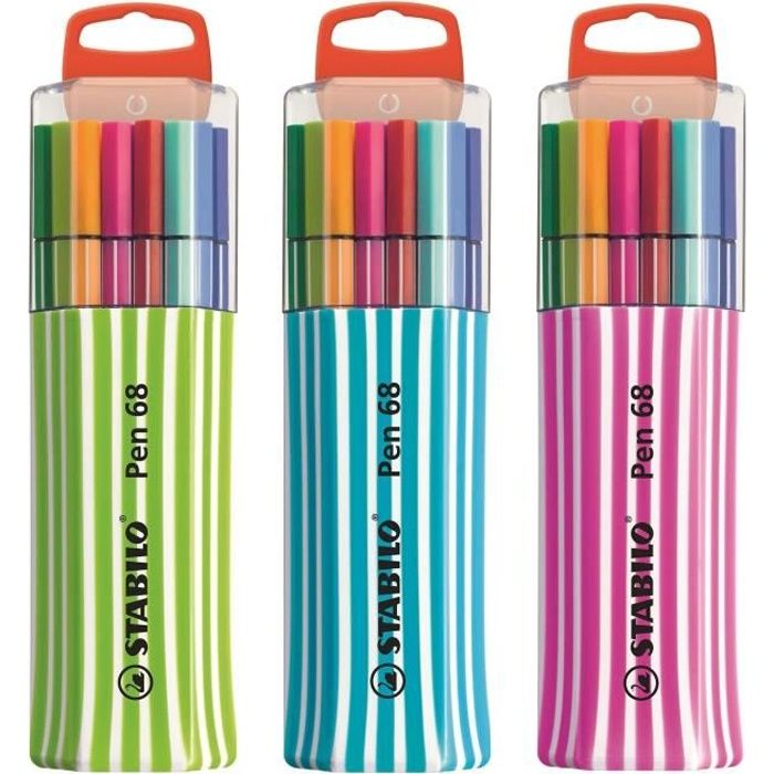 Stabilo Pen 68 Lot De 15 Feutres De Coloriage Decor Pack Assortis Cdiscount Beaux Arts Et Loisirs Creatifs