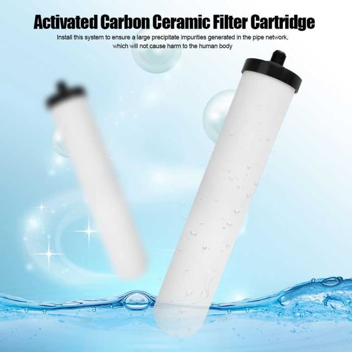Comparer les prix de Filtrez l'épurateur en céramique lavable de remplacement d'épurateur de l'eau de cartouche filtrante de charbon actif durable