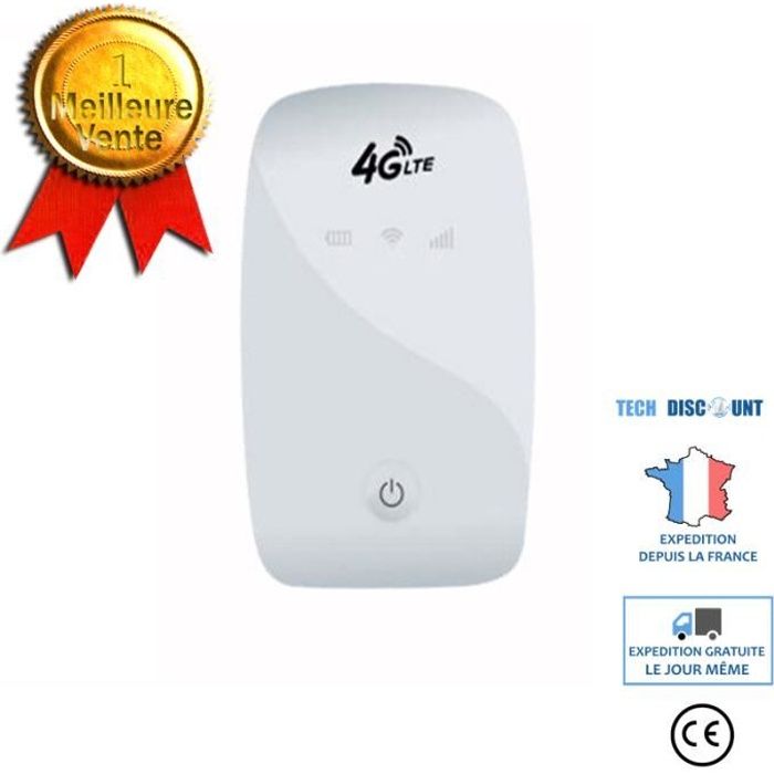 Routeur WiFi Portable – 4G – Blanc – 150Mbps – Compact – Léger