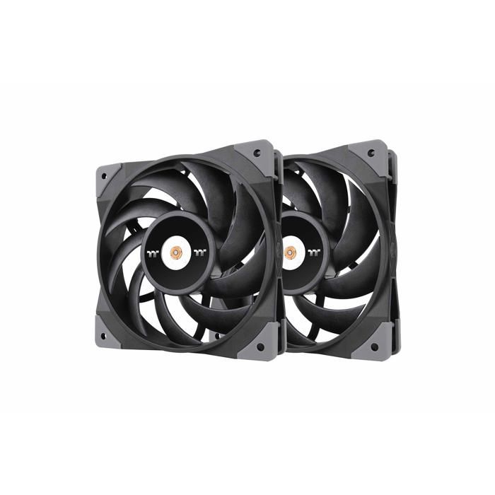 Ventilateur - THERMALTAKE - TOUGHFAN 12 - 12 cm - Noir - 2 pièces