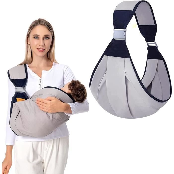 Porte-bébé rose, porte-bébé enveloppant, écharpe réglable pour bébé, porte- bébé respirant, écharpe pour nouveau-né, nouveau-nés et tout-petits jusqu'à  18 kg