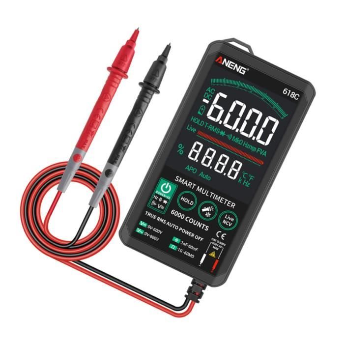 Multimètre Numérique Testeur De Condensateurs HoldPeak HP-36D - Mesure 200pF à 20mF