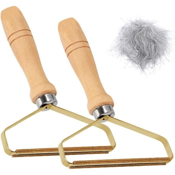 3 Rasoirs Anti-bouloches Manuels - Enlève Les Poils D'animaux Et Les Peluches Sur Vêtements Et Tissus