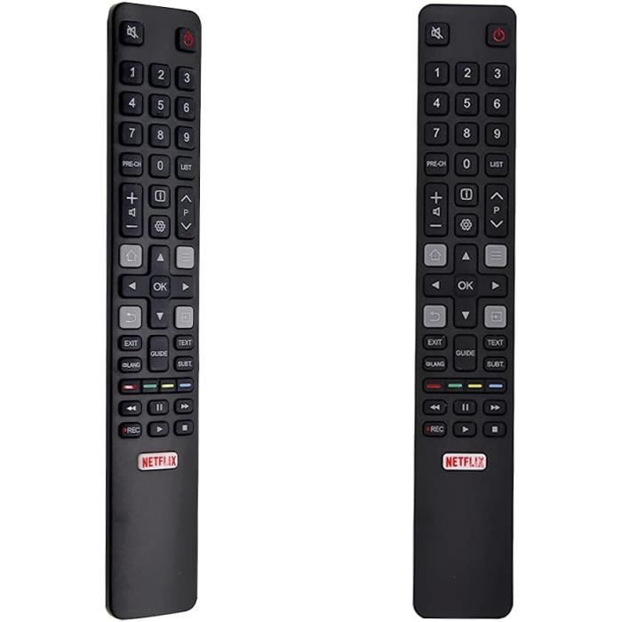 Telecomando TCL di ricambio RC802N, telecomando Thomson Smart TV compatibile con LCD LED UHD QLED 4K, modelli 49S6000FS 50DP600 F43S5916, con pulsante di scelta rapida, senza configurazione
