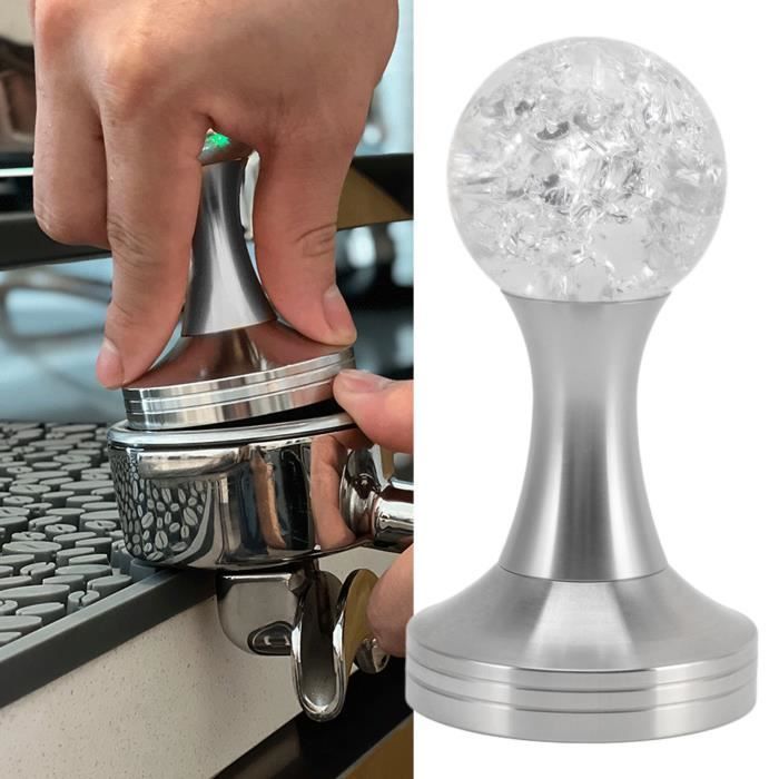 Kit Barista 22 Pièces - Tasseur Café 51 Mm En Bois, Pichet à Mousse, Tapis, Aiguille, Cuillère, Pochoirs Latte Art