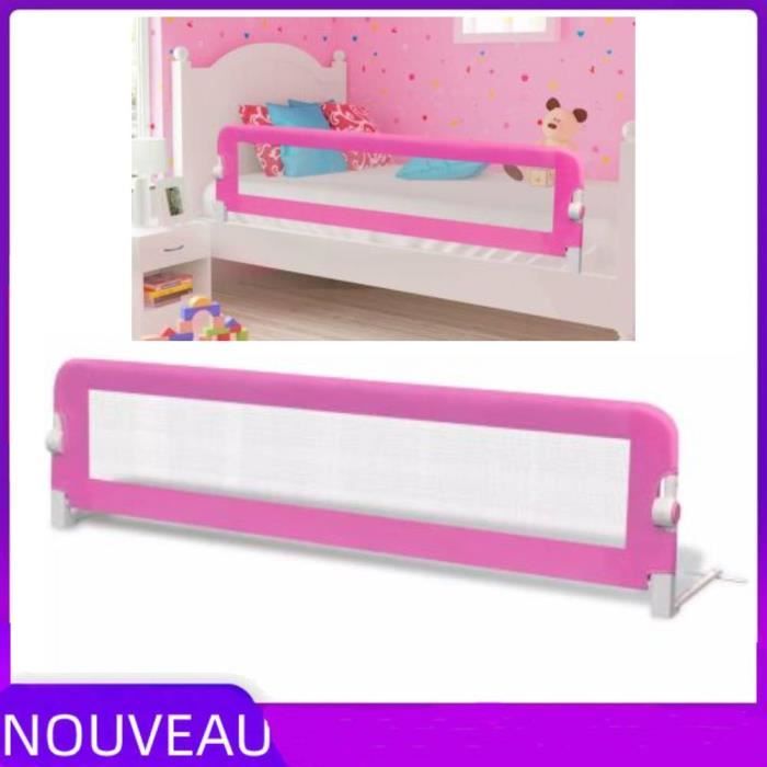 Neuf 150 X 42 Cm Barriere De Lit Pour Enfants Rose Yes Vgeby Cdiscount Puericulture Eveil Bebe