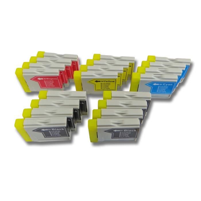 TONER EXPERTE LC1000 4 Negro Cartuchos De Tinta Compatibles Con Brother DCP-130C DCP-135C DCP-150C DCP-330C DCP-350C DCP-357C DCP-540CN DCP-560CN DCP-770CW FAX-1360 FAX-1460 FAX-2840 | Alta Capacidad