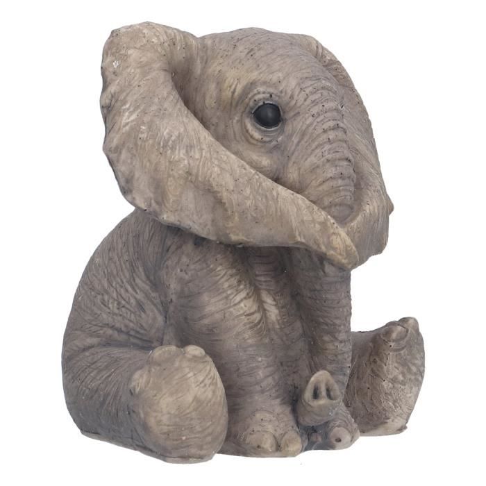 Zerodis Baby Elephant Ornaments, Lifelike Elephant Decoration for