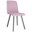Maison® Lot de 2 Chaises de salle à manger Chaise de Salon Moderne Fauteuil Chaise de cuisine - Rose Velours &867924-1