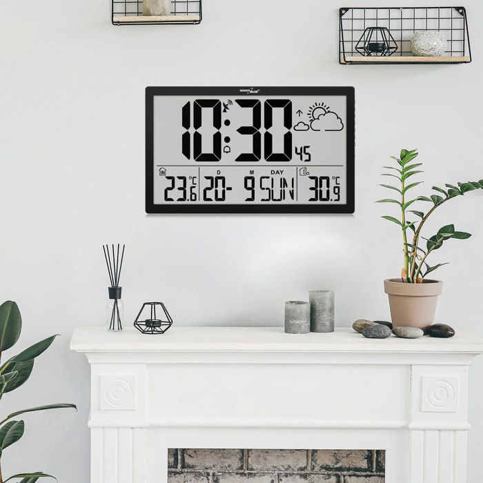 Mxzzand horloge de station météo Horloge météo numérique, affichage de