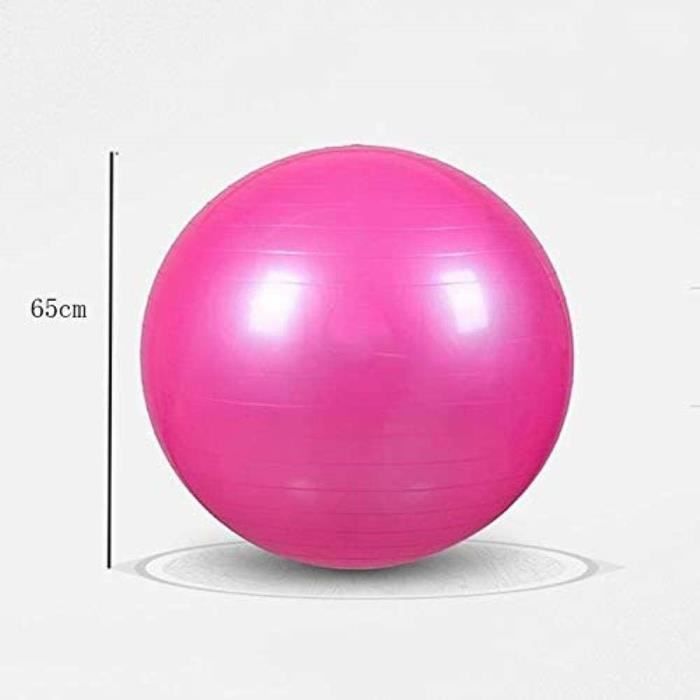 Ballon De Yoga Anjing 95 Cm - PVC épais (2 Mm), Support 320 Kg - Pour Femmes Enceintes, Pilates, Fitness - Avec Pompe à Air, Rouge