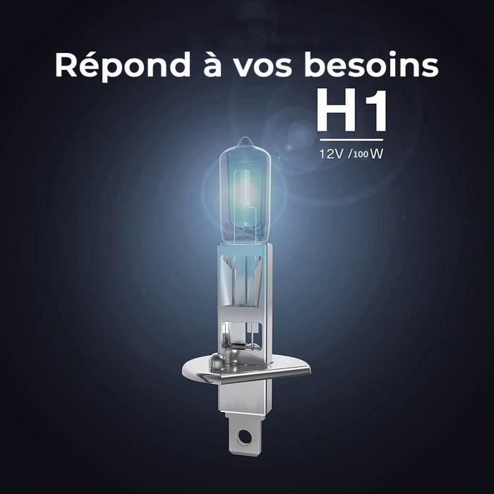 Pack 2 Ampoule H1 100W Lampe - Xenon Effect - Lumière Halogène 12 V Super  Bright Fog Xenon HID Ampoule Blanc Pour Voiture et Moto - Cdiscount Auto