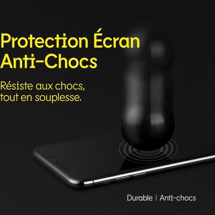 Verre Trempé Protecteur Anti-lumière Bleue Pour IPhone 11 à 15 Pro Max - Protection 360°, Anti-traces, Garantie à Vie