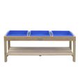 Table à sable et eau en bois AXI | Activité pour bébé | 3 récipients et étagère | 124 x 50 cm-2