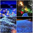 Lot de 100 pierres lumineuses pour jardin extérieur aquarium passerelles piscine - Bleu-2