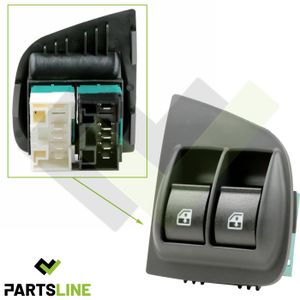 Lot De 2 Boutons De Lève-vitre Avant Gauche Pour Fiat Doblò, Musa, Lancia Idea - Référence 735417033