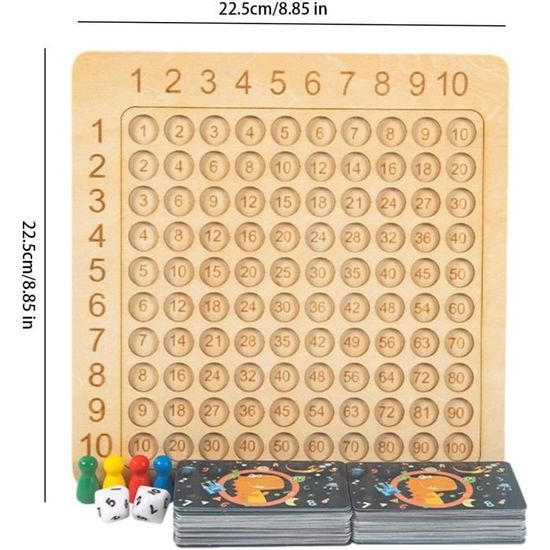 Multimalin jeu de cartes tout en un tables de multiplication - Cdiscount  Jeux - Jouets