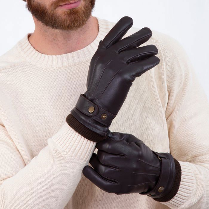Gants en Cuir pour Femmes, Doublure Polaire Noire – Schwartz & von Halen