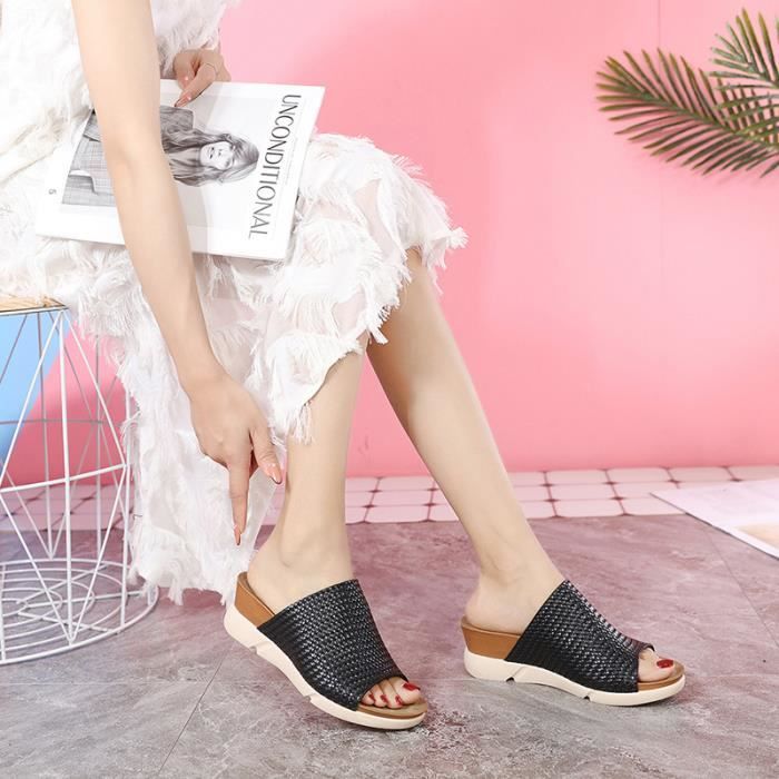 Sandales en cuir tressé shop