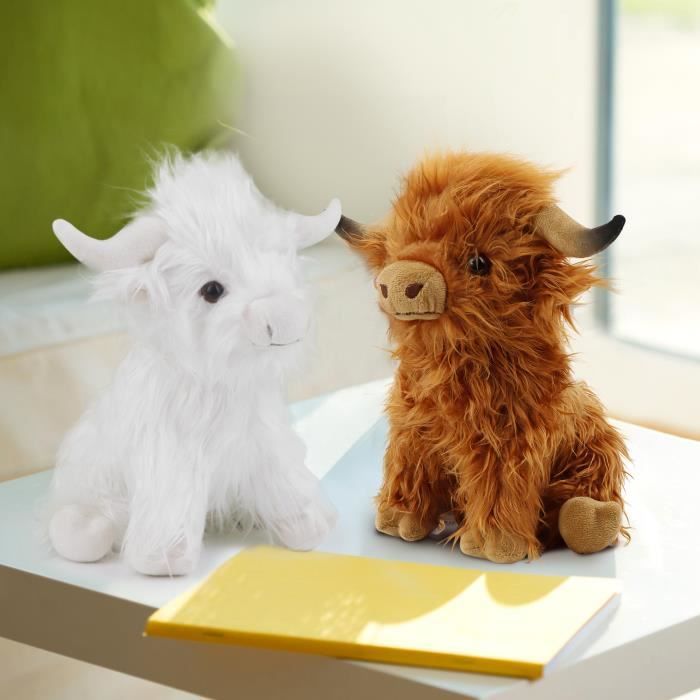 Animaux En Peluche Mignons Pour Vache Assise Douce Et Câline De 20 Cm /  7,87 Pouces, Cadeaux D'anniversaire Pour Animaux En Peluche Pour Garçons Et  Filles Et Décoration En Peluche Pour Animaux