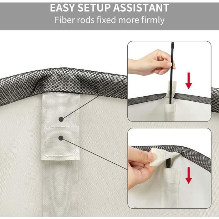 Panier à Linge Fin Pliable ZERO JET LAG - 45 L, Noir, Avec Poignées, Pour Rangement étroit (38x20x56 Cm) - 7
