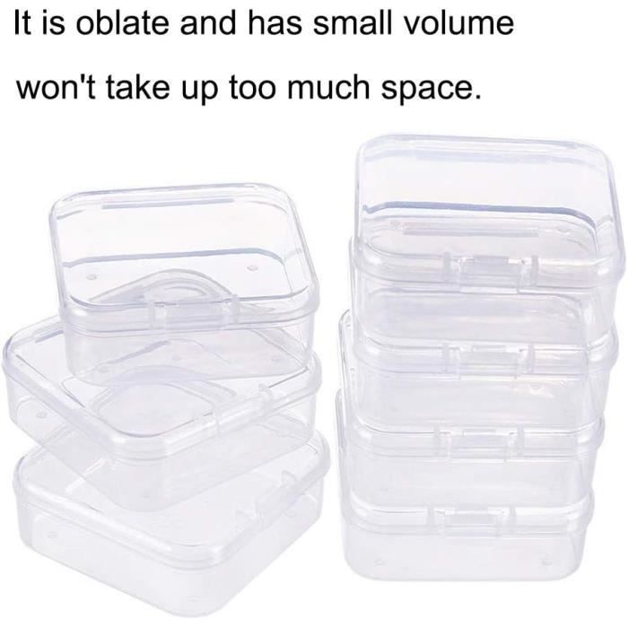 SONGMICS Lot de 12 Boîtes Rangement Plastique, Boîte de Rangement, avec Couvercle, pour Outils SONGMICS Lot de 12 Boîtes Rangement Plastique, Boîte de Rangement, avec Couvercle, pour Outils