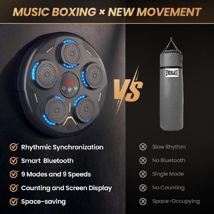 Machine de Boxe Musicale Intelligente Electron Cible de Boxe Le Jeu de Boxe Mural Peut se Machine de Boxe Musicale Intelligente Electron Cible de Boxe Le Jeu de Boxe Mural Peut se