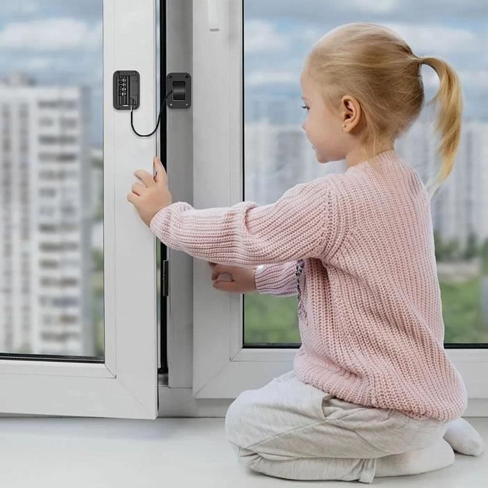 4pcs Bloque Fenêtre Restricteur Verrouillage Câble de Sécurité Pour Enfant  Antivol - Cdiscount Puériculture & Eveil bébé