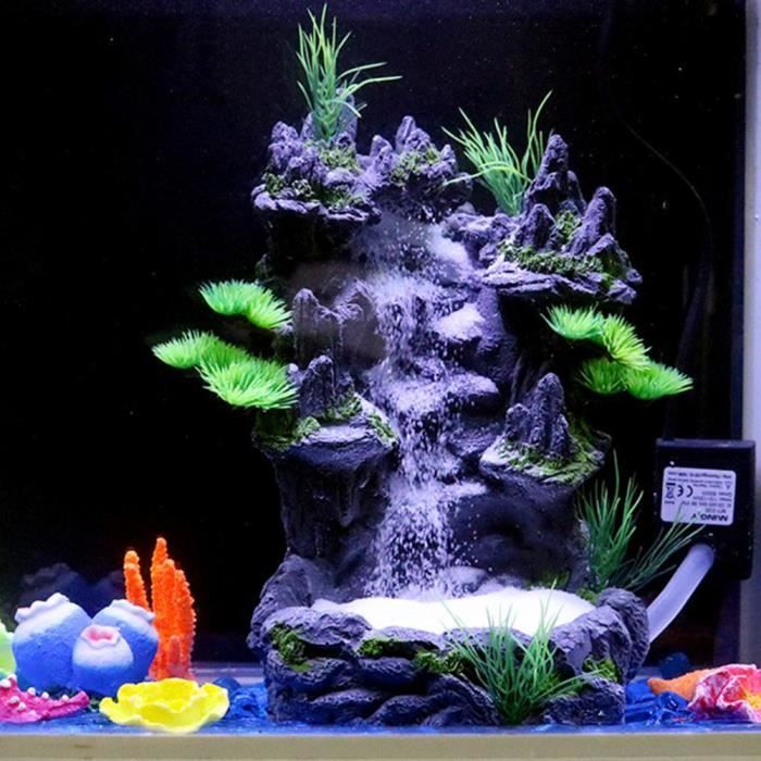 Décoration - aquarium,Décoration d'aquarium en résine pour poissons à  bascule, ornement de cascade de sable mouvant, - Type A - Cdiscount  Animalerie