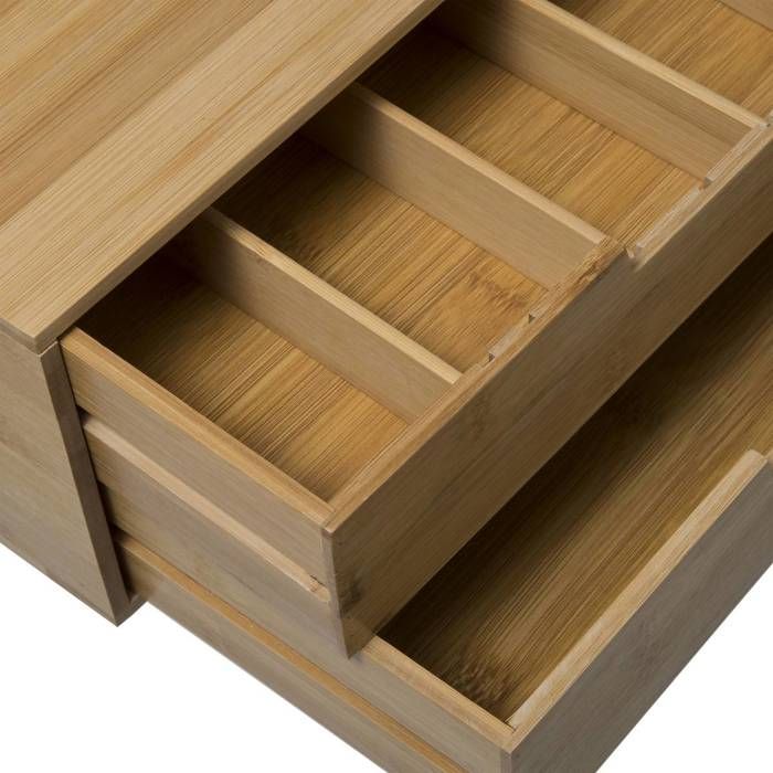 Porte-capsules En Bambou 5five - Pour Capsules De Café, Rangement De Bureau Ou Cuisine - 7
