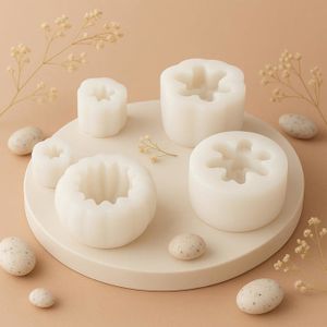 Lot De 4 Moules En Silicone Pour La Fabrication De Bougies